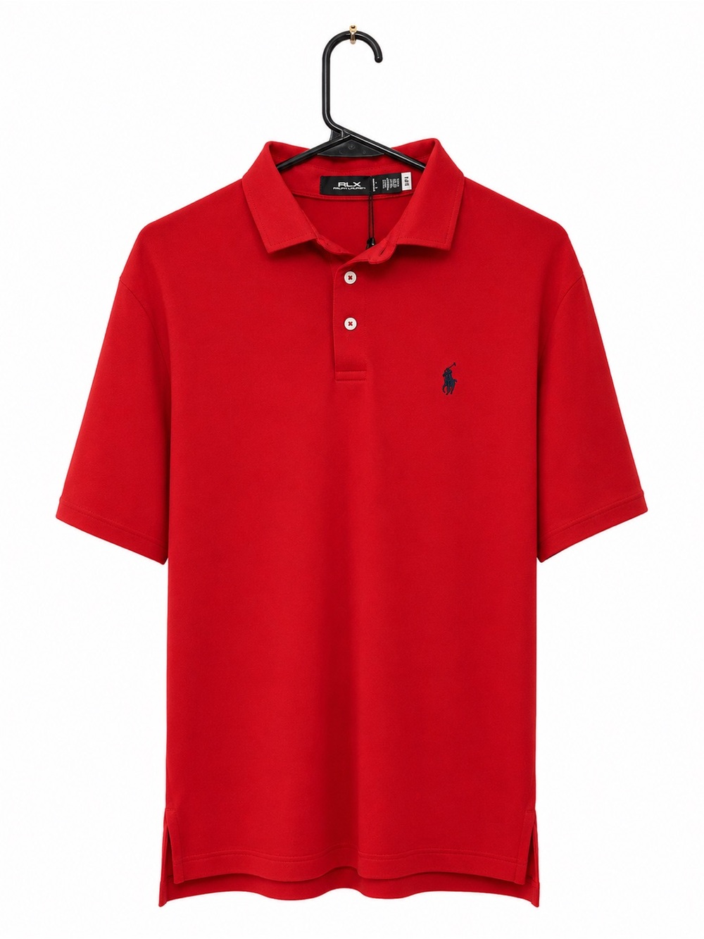 RLX Ralph Lauren Mens Medium Golf Performance Polo Shirt Red Wicking Stretch NWT